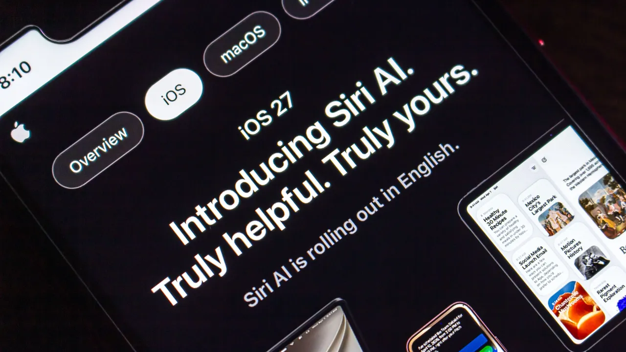 دستیار هوشمند Siri AI روی گوشی همراه