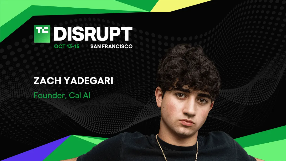 Zach Yadegari در رویداد Disrupt 2026