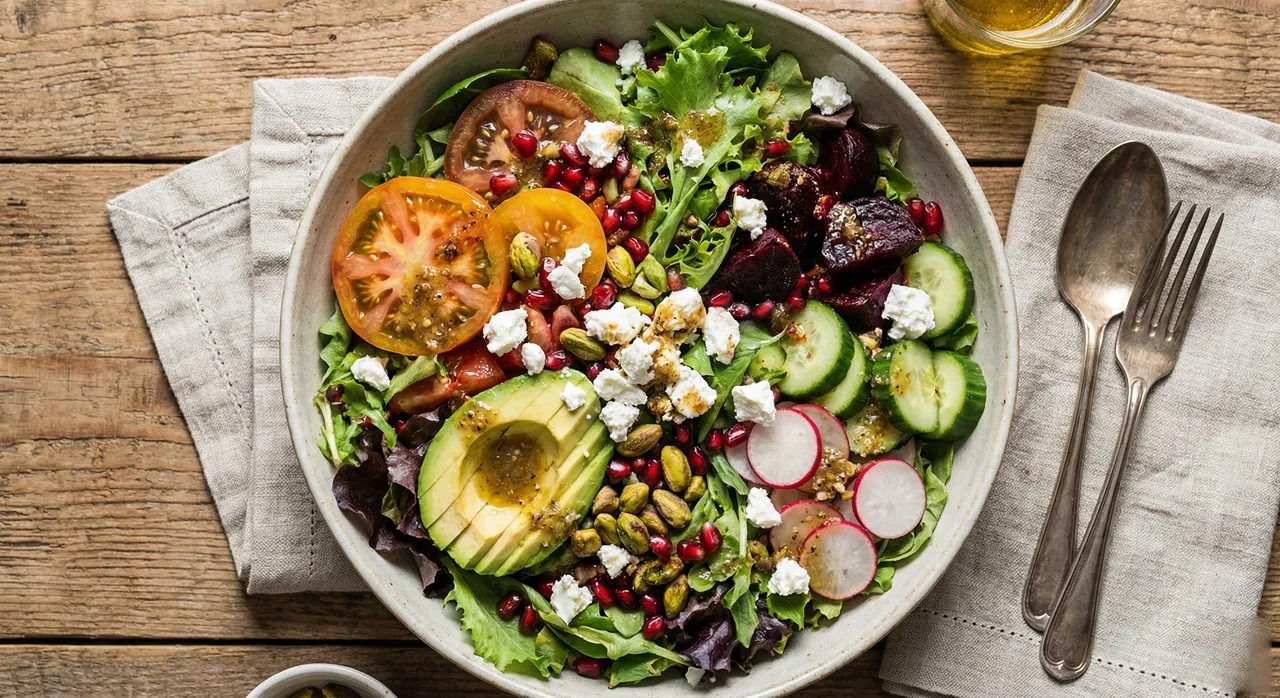 A bowl of salad