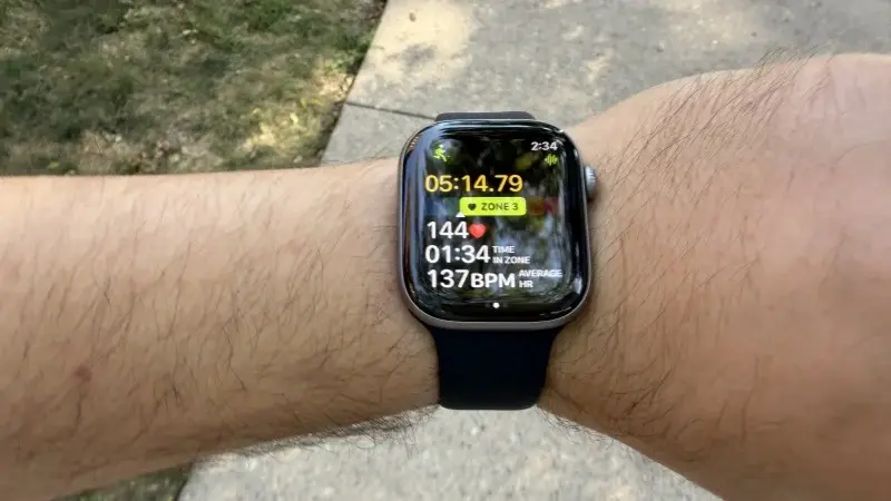 The Workout app in action