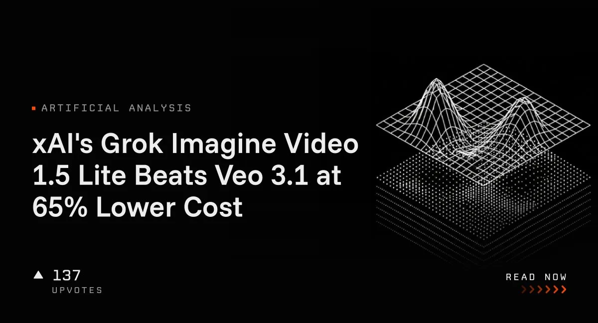 شاهکار جدید xAI با ۶۵ درصد قیمت کمتر؛ مدل ویدیوساز Grok Imagine 1.5 Lite مدل Veo گوگل را پشت سر گذاشت!