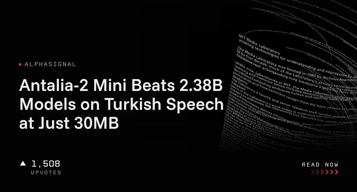 شگفتی مدل ۳۰ مگابایتی Antalia-2 Mini: شکست غولهای چند میلیاردی در تبدیل متن به گفتار ترکی!