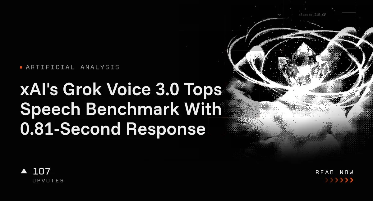 پاسخ در کمتر از یک ثانیه! مدل صوتی Grok Voice 3.0 صدرنشین بنچمارک هوش مصنوعی شد