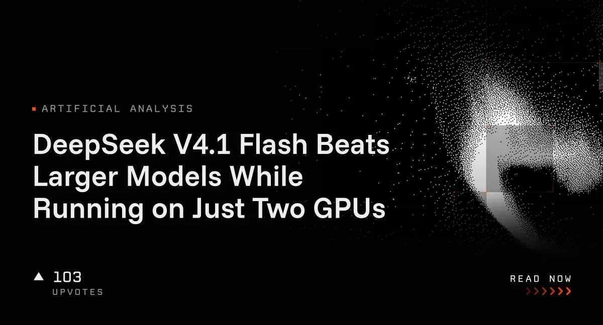 کولاک DeepSeek V4.1 Flash در بنچمارکها؛ اجرای قدرتمند ایجنتهای کدنویسی فقط با دو کارت گرافیک