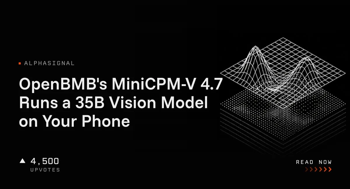 اجرای مدل غول‌پیکر ۳۵ میلیاردی روی گوشی؛ شاهکار تازه MiniCPM-V با مصرف تنها ۳ گیگابایت رم