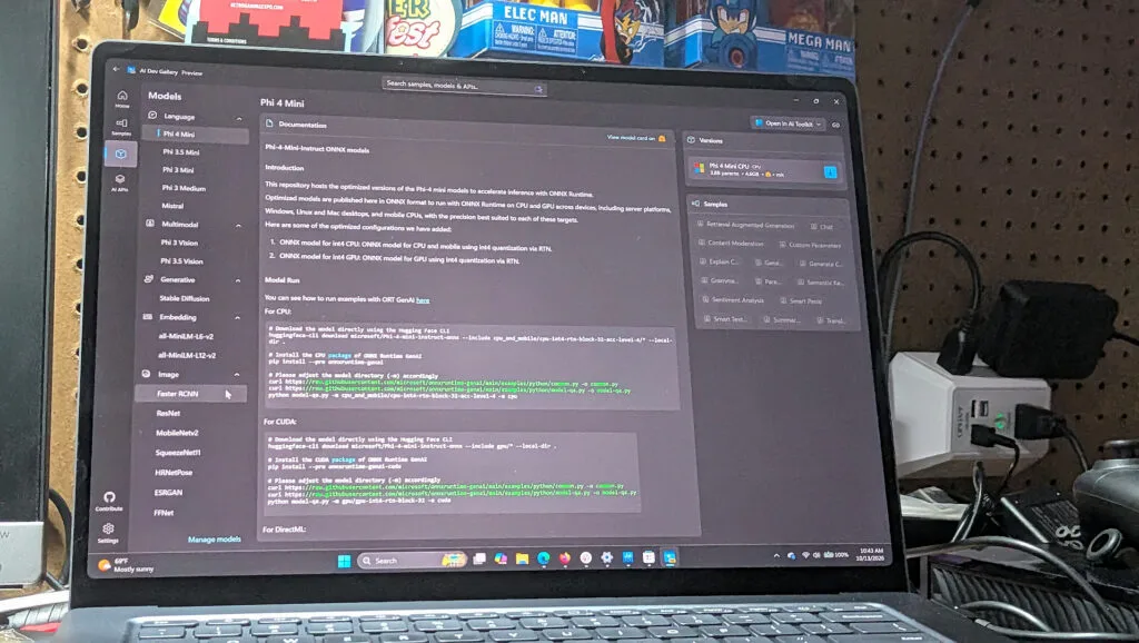 اپلیکیشن Windows AI Dev Gallery