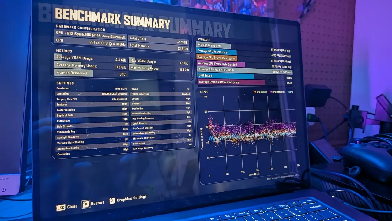 نتایج بنچمارک بازی Gears of War: E-Day روی نمایشگر لپتاپ