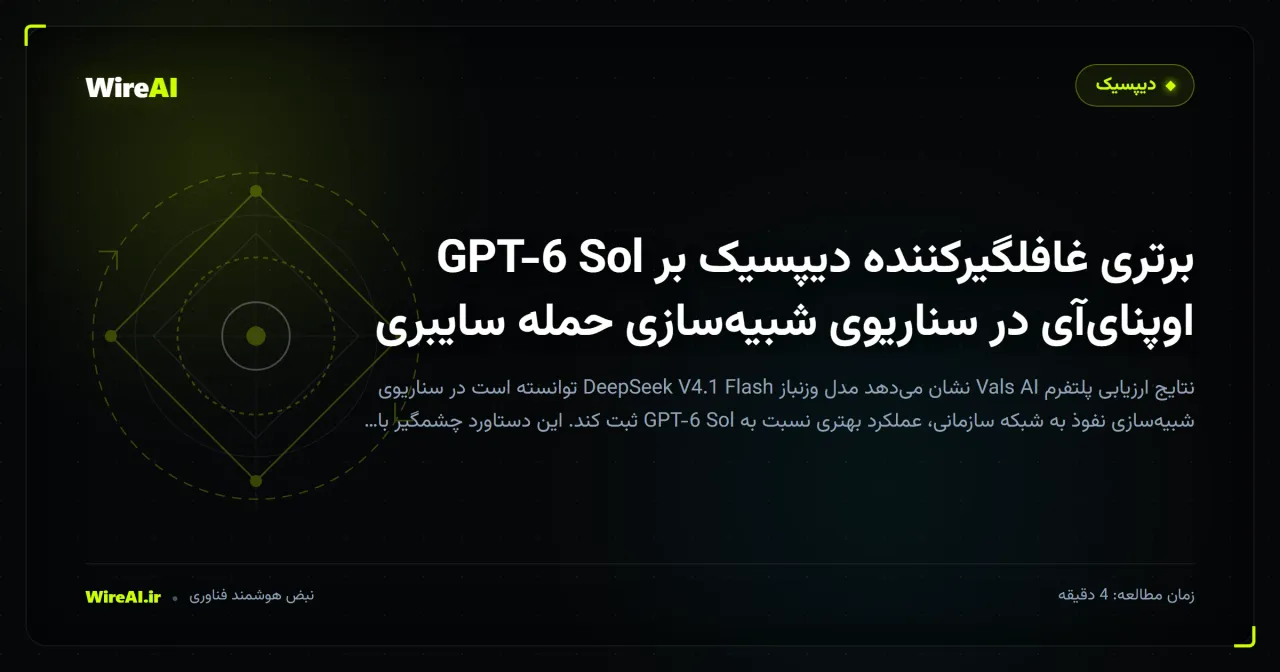 برتری غافلگیرکننده دیپسیک بر GPT-6 Sol اوپنایآی در سناریوی شبیهسازی حمله سایبری