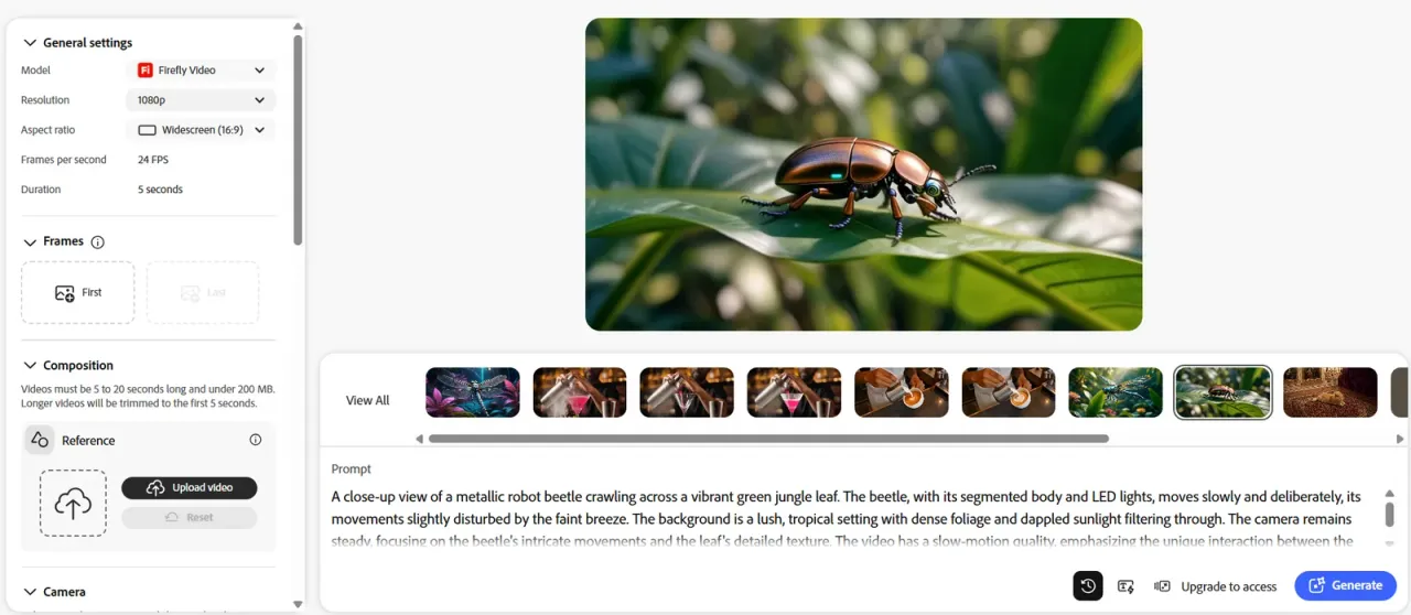 آموزش ساخت ویدیوهای سینمایی با هوش مصنوعی Adobe Firefly در کمتر از ۱۰ دقیقه